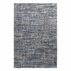 (A410) Hachure Blue Woven Runner, 2x6