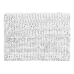 Alyssa White Bath Mat, 20x30