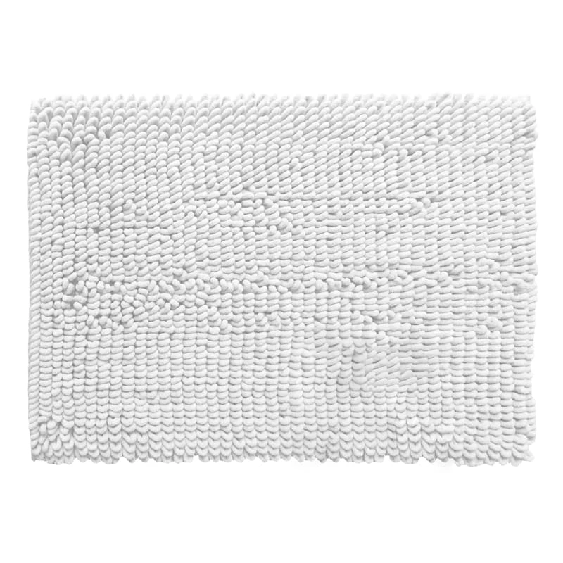 Alyssa White Bath Mat, 20x30