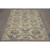 (B304) Ivory & Blue Floral Design Runner, 2x6