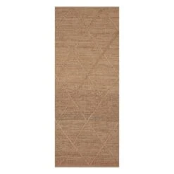 (B661) Providence Goldie Jute Diamond Design Runner, 2x5