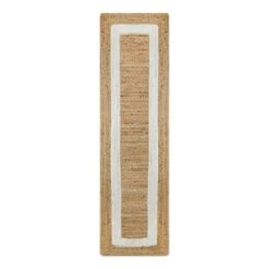 (B728) Kinsey Natural Border Runner, 2x7