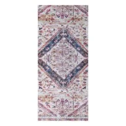 (B754) Ellington Multicolor Medallion Runner, 2x7