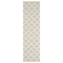 (B780) Wesley Beige & Ivory Diamond Design Runner, 2x7