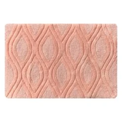 Baldwin Peach Trellis Bath Mat, 20x30