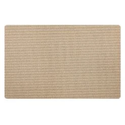 Beige Micro Lopo Striped Kitchen Mat, 23x36