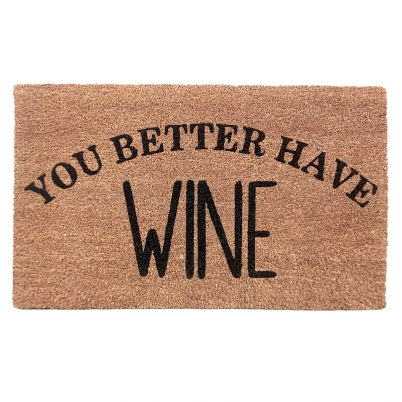 Better Have Wine Coir Mat, 18x30