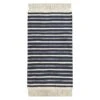 Blue & Ivory Striped Fringe Accent Rug, 27x45