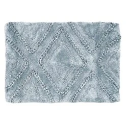 Blue Ruffle Entwined Bath Mat, 20x30