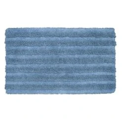 Blue Tufted Bath Mat, 21x34