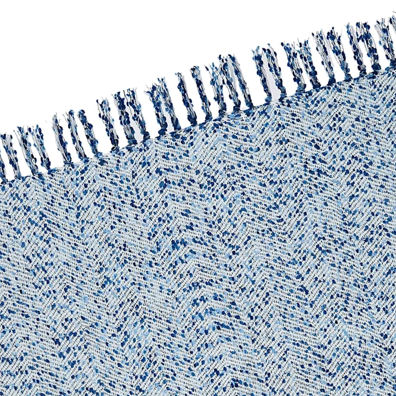 Blue Woven Dots Throw 50X60 - Image 3