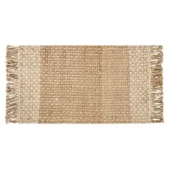 Callie Jute Natural & Ivory Accent Rug, 27x45