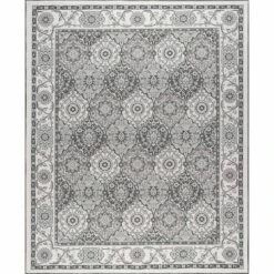 (D409) Grey Medallion Runner, 2x7