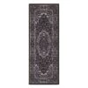 (D475) Black Medallion Runner, 2x5