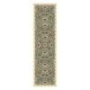 (D504) Empress Teal Jacobean Runner, 2x7