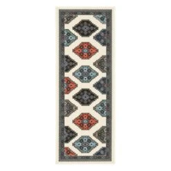 (D543) Canyon Blue & Red Runner, 2x5