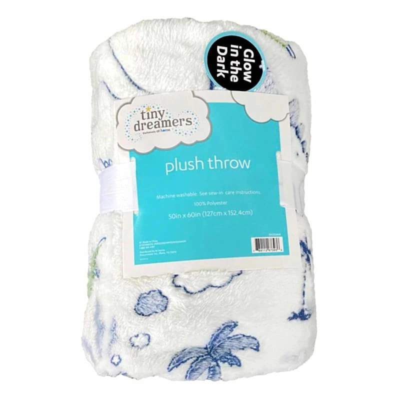 Dinosaur Glow In The Dark Throw Blanket, 50x60 - Image 3