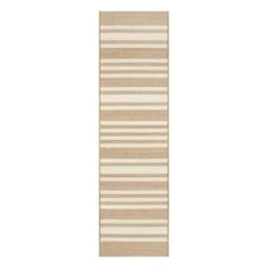 (E456) Honeybloom Lester Natural Striped Runner, 2x7