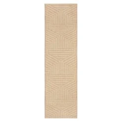 (E457) Ruby Natural Flatweave Runner, 2x7