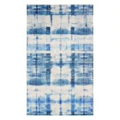 (E459) Ty Pennington Hale Indigo Flatweave Accent Rug, 3x5