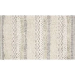 Eddie Multicolor Woven Cotton Striped Accent Rug, 27x45