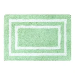 Grace Mitchell Aqua & White Hotel Bath Mat, 20x30