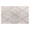 Grey Diamond Tufted Bath Mat, 24x31
