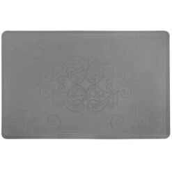 Grey Medallion Embossed G-Step Kitchen Mat, 2x3
