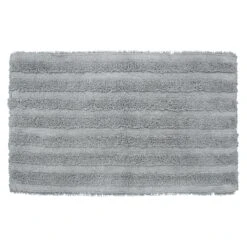 Grey Tufted Bath Mat, 21x34