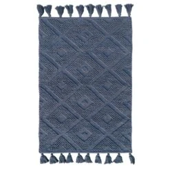 Hilo Diamond Navy Handwoven Accent Rug 27X45