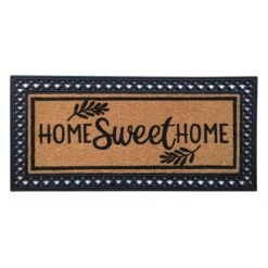 Home Sweet Home Rubber & Coir Mat, 22x47