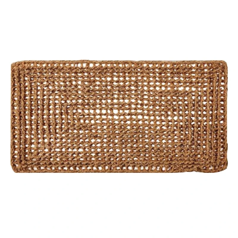 Honeybloom Natural Mesh Coir Mat, 18x30