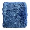 Honeybloom Navy Blue Shag Throw Blanket, 50x60