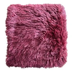 Honeybloom Red Shag Throw Blanket, 50x60