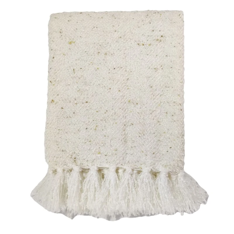 Honeybloom Woven Fringe Throw Blanket, 50x60
