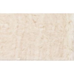 Ivory & Beige Faux Fur Accent Rug, 2x3
