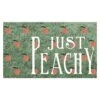 Just Peachy Green & Peach Coir Mat, 18x30