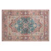 Khloe Rust & Blue Accent Rug, 4x6