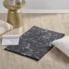 Laila Ali Foiled Dark Grey Faux Fur Accent Rug, 24x36