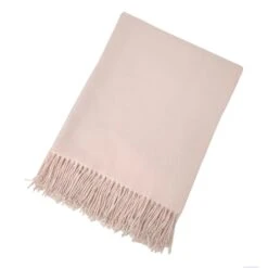 Laila Ali Pink Soft Woven Throw Blanket, 50x60