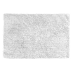 Laila Ali Pixie White Lurex Bath Mat, 20x30
