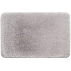 Light Grey Pearl Plush Memory Foam Mat, 21x34