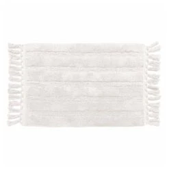 Loop Stripe Bath Rug Coconut