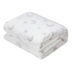 Moon & Stars Glow In The Dark Throw Blanket, 50x60