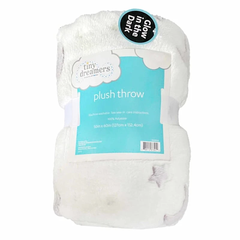 Moon & Stars Glow In The Dark Throw Blanket, 50x60 - Image 3