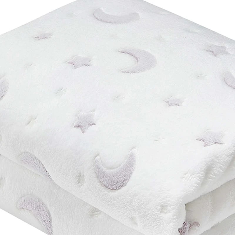 Moon & Stars Glow In The Dark Throw Blanket, 50x60 - Image 4