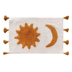 Moon Sun Bath Rug