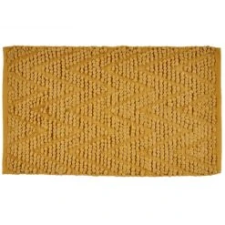 Mustard Chevron Bubble Accent Rug, 20x34
