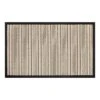 Natural & Black High-Low Puff-Back Kitchen Mat, 21x34