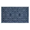Navy Blue Trellis Design Accent Rug, 30x45